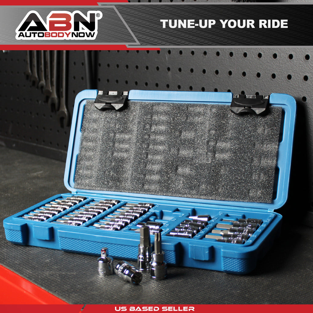 ABN Impact Nut Driver Set - 8pc Metric Extended Driver Bits Magnetic Tip  Sockets 