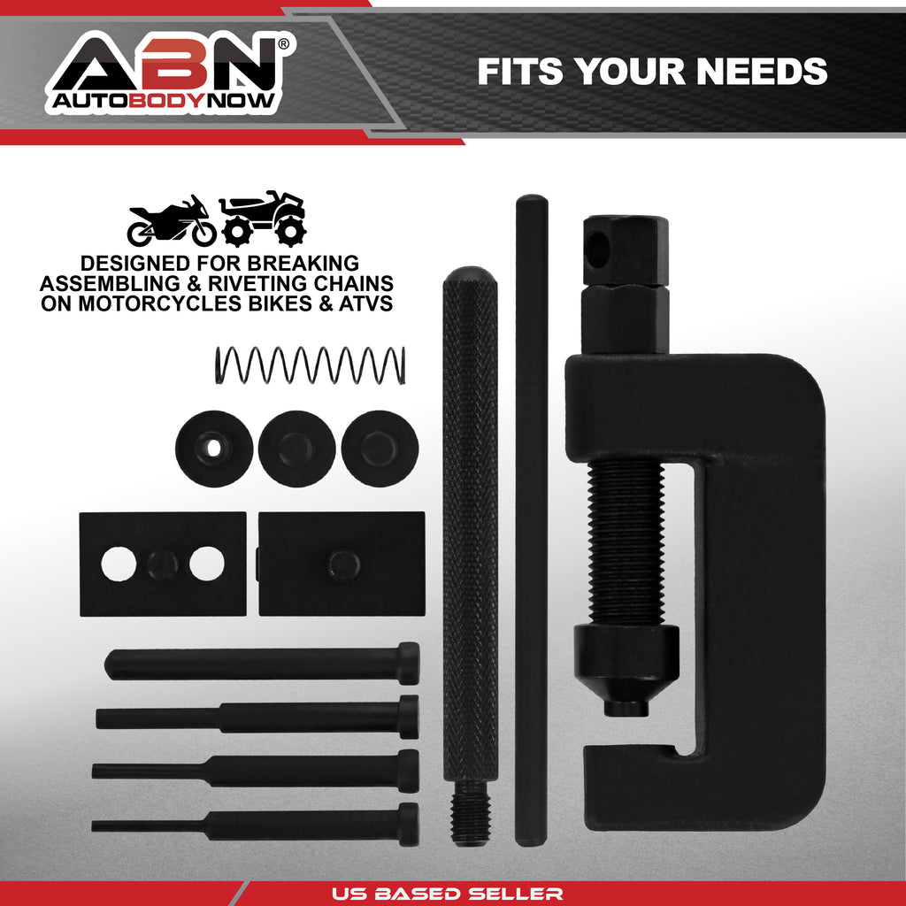 Chain Breaker 13-Piece Set – Motorcycle, Bike Chain Cutter and Riveter ABN  9086