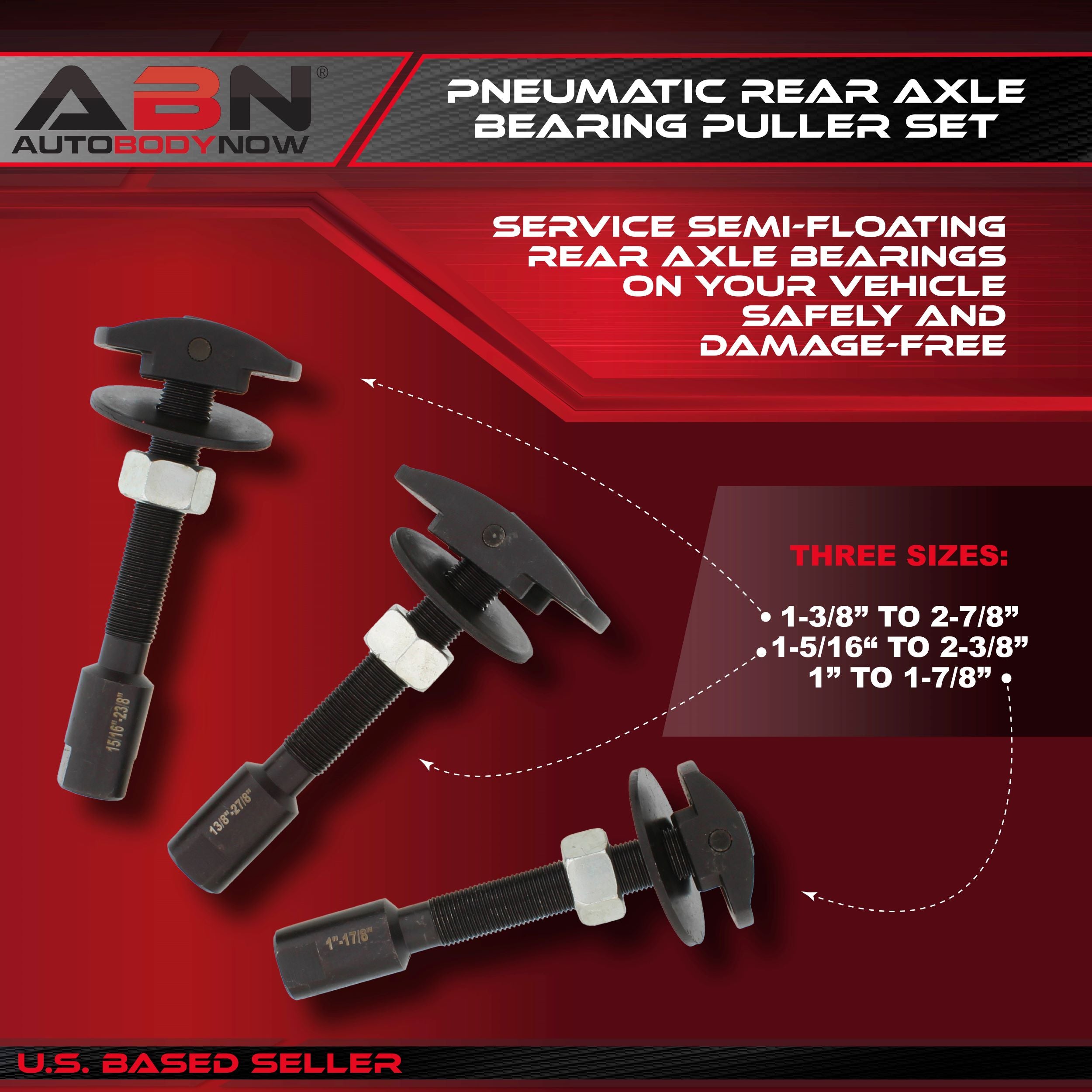 ABN Pneumatic SAE Rear Axle Bearing Puller Bearings Service