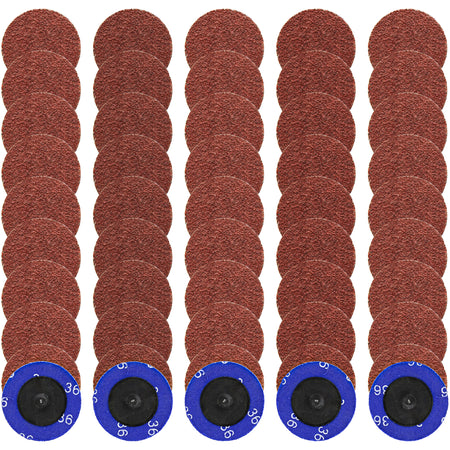 Aluminum Oxide Sandpaper Disc 50pk - 2in 36 Grit Sanding Disc Set