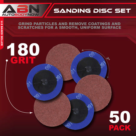 Aluminum Oxide Sandpaper Disc 50pk - 2in 180 Grit Sanding Disc Set