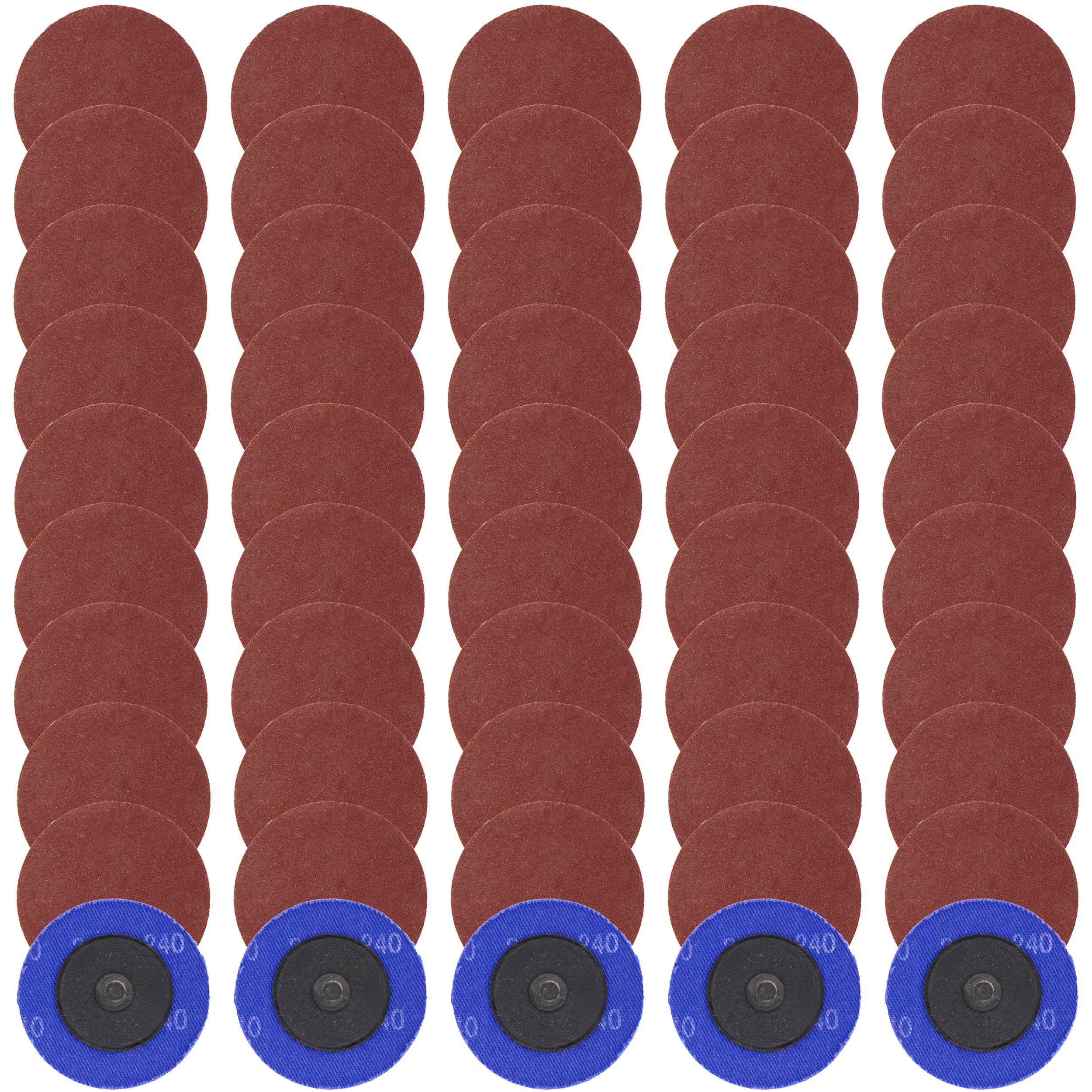 Aluminum Oxide Sandpaper Disc 50pk - 2in 240 Grit Sanding Disc Set