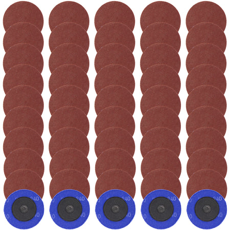 Aluminum Oxide Sandpaper Disc 50pk - 2in 240 Grit Sanding Disc Set