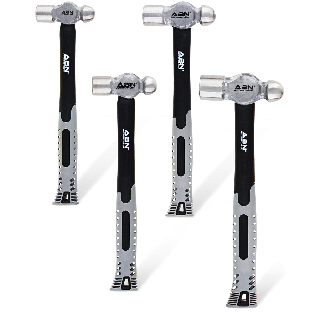 ABN Ball Pein Hammer 4pc Set – 8 to 24 oz Ounce Fiberglass Hammers