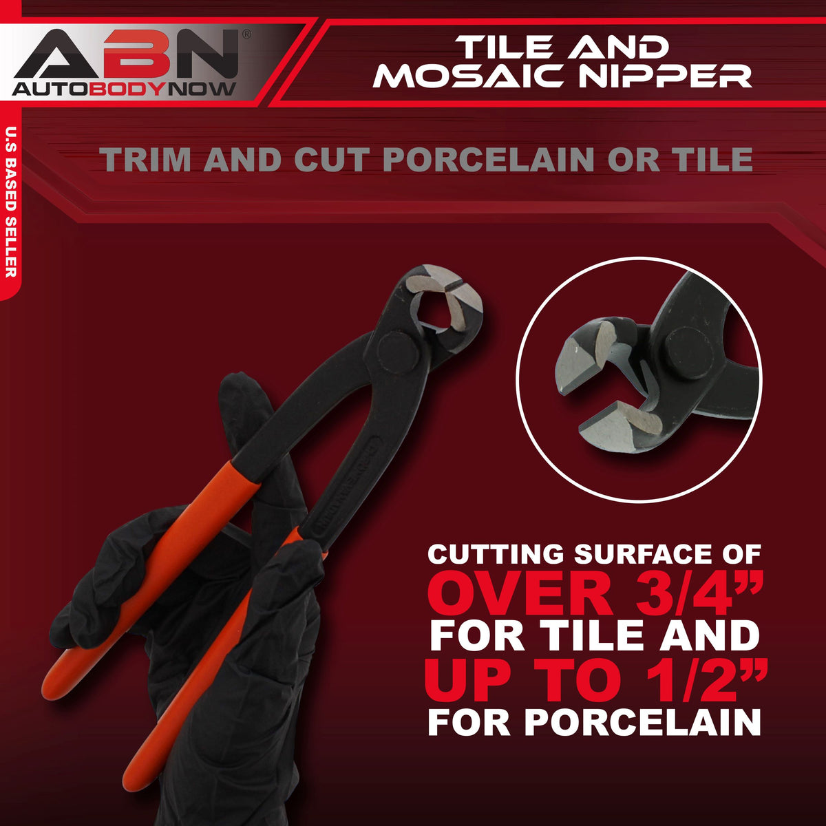 Tile & Mosaic Nipper, Cutter Pliers with Carbide Trimming Tips