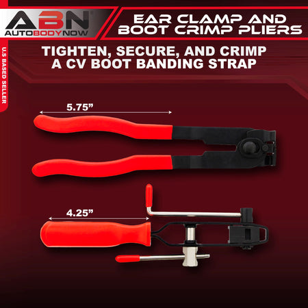 CV Joint Ear Clamp Tool & Boot Crimp Pliers Kit – Hose Clamping Set