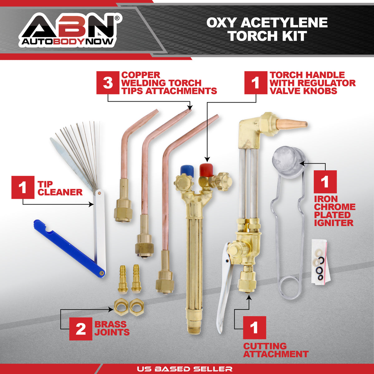 Oxygen & Acetylene Torch Kit – 10 Pc Welding Metal Cutting Torch Kit