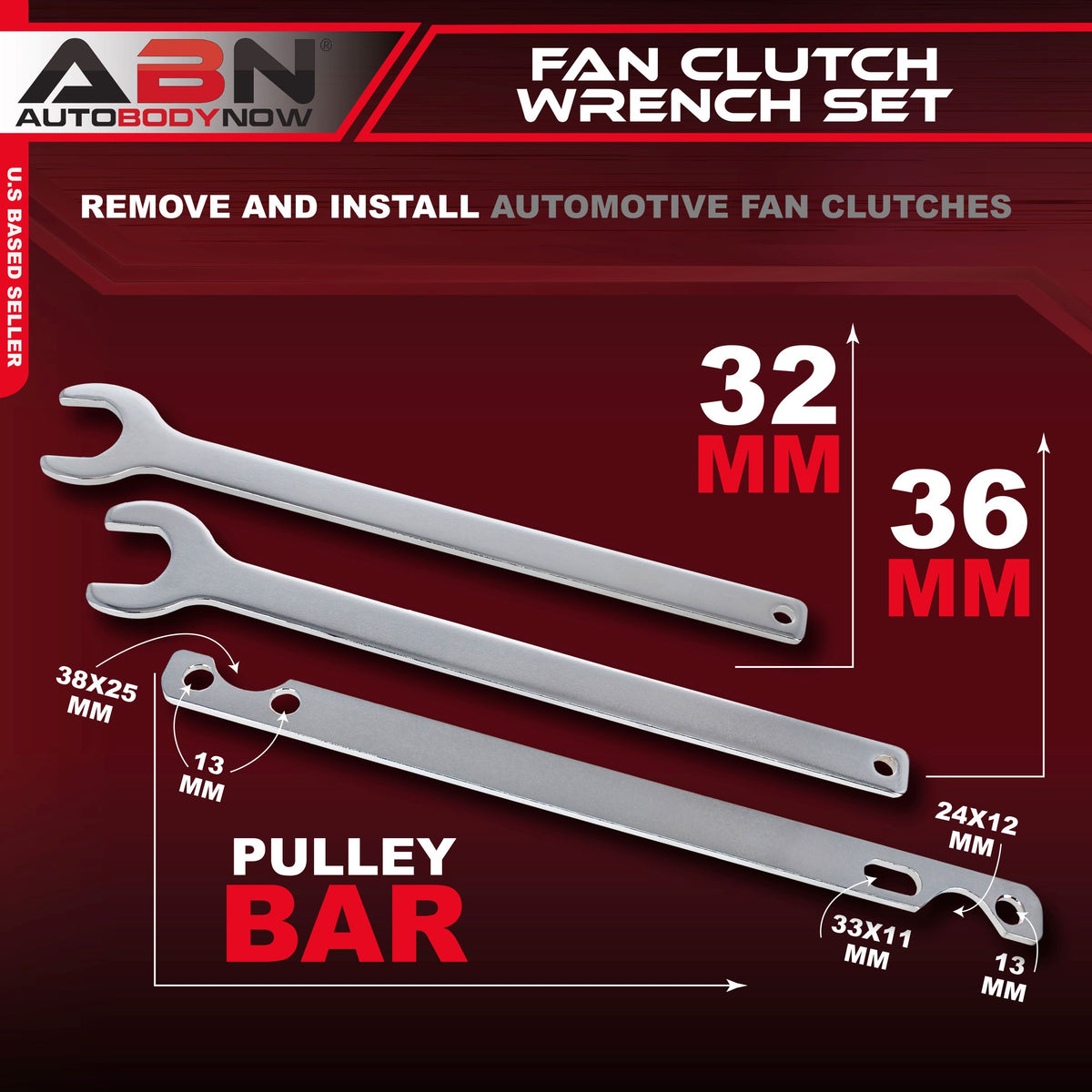 Fan Clutch Removal Tool 36mm 32mm Fan Clutch Tool and Pulley Holder