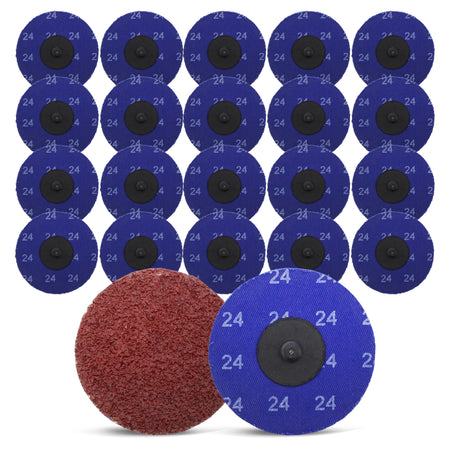 Aluminum Oxide Sanding Discs 25-Pack, 3” Inch, 24 Grit