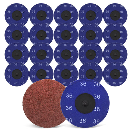 Aluminum Oxide Sanding Discs 25-Pack, 3” Inch, 36 Grit