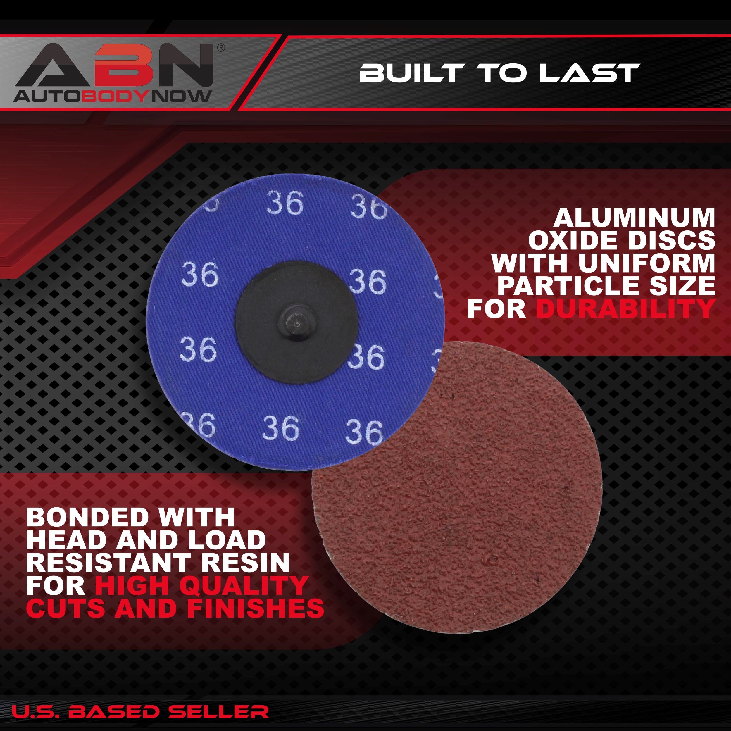 Aluminum Oxide Sanding Discs 25-Pack, 3” Inch, 36 Grit