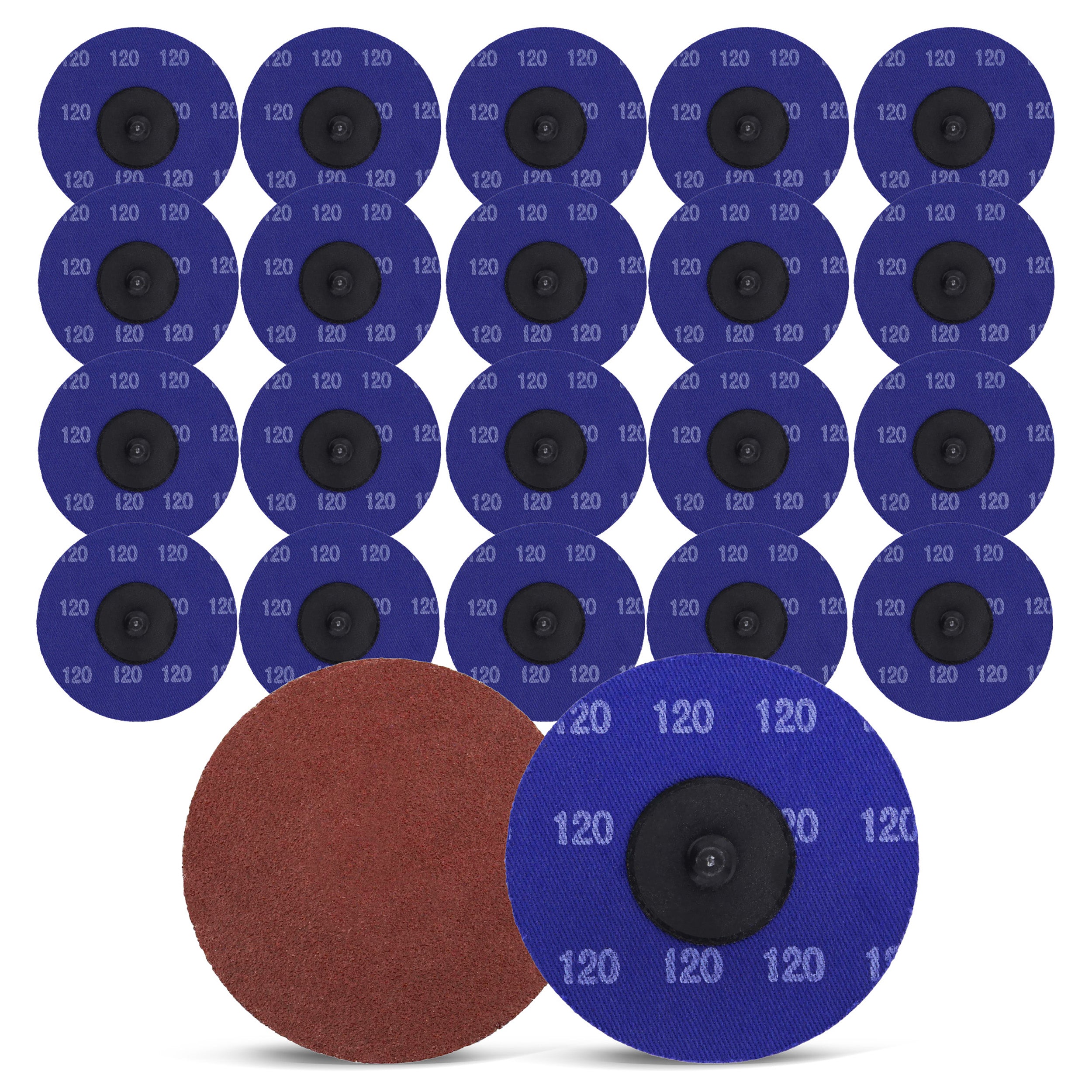 Aluminum Oxide Sanding Discs 25-Pack, 3” Inch, 120 Grit