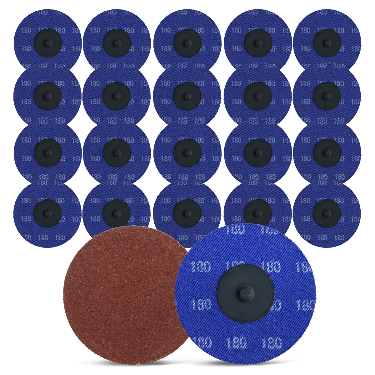 Aluminum Oxide Sanding Discs 25-Pack, 3” Inch, 180 Grit