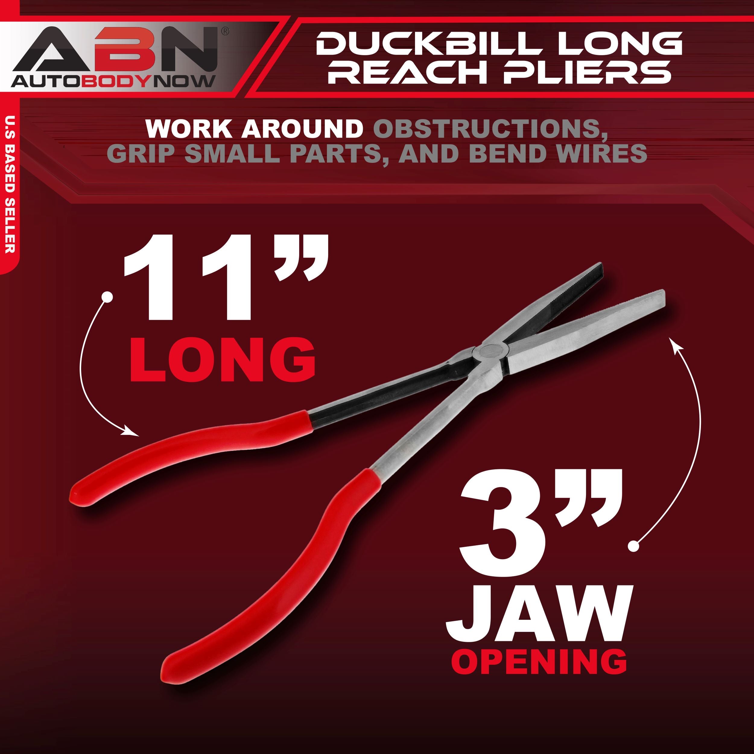 Long Reach 11 Inch Straight Duckbill Nose Pliers