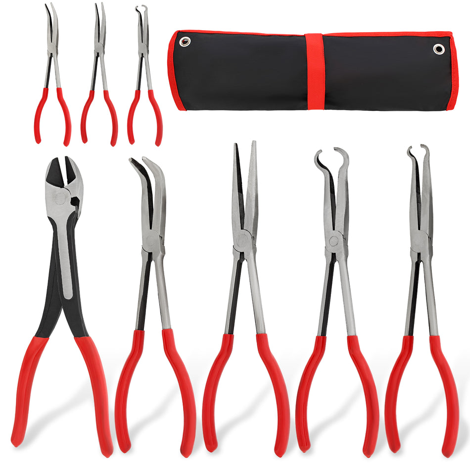 11” Inch Long Reach Pliers 8-Piece Set