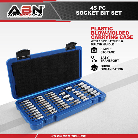 ABN Impact Nut Driver Set - 8pc Metric Extended Driver Bits Magnetic Tip  Sockets 