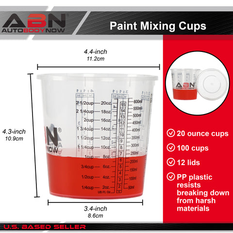  400 Epoxy Resin Mixing Cups (1 Ounce) Graduated