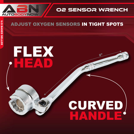 O2 Sensor Socket Wrench Flexible 6-12pt 02 Oxygen Sensor Socket Tool