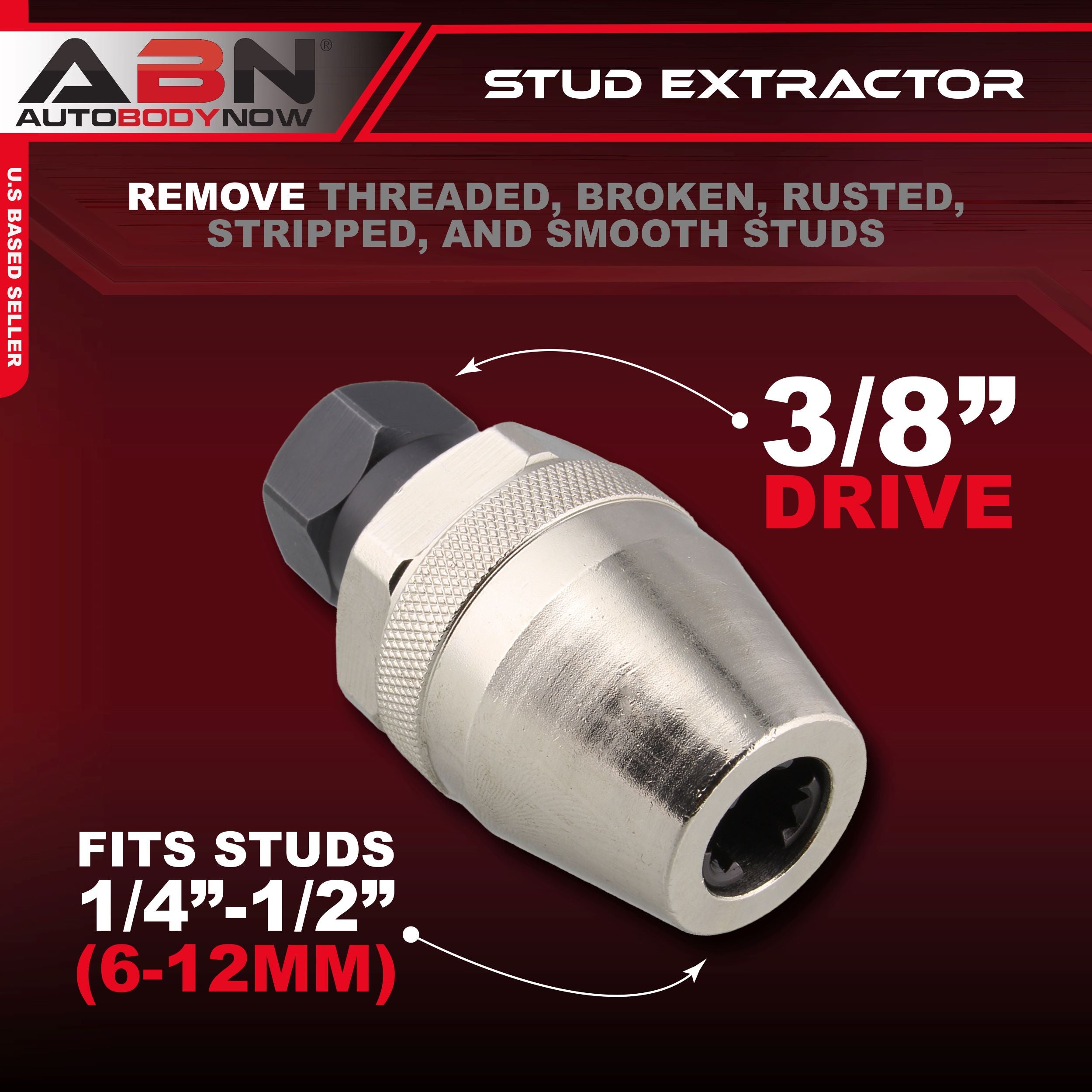 Stud Extraction Remover 3/8” Inch Drive – 1/4-1/2" 6-12mm Removal Tool