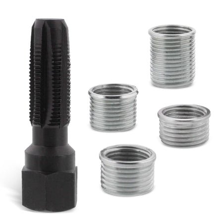 Spark Plug Thread Repair Kit, 14mm Reamer Thread Repair Tool & Inserts