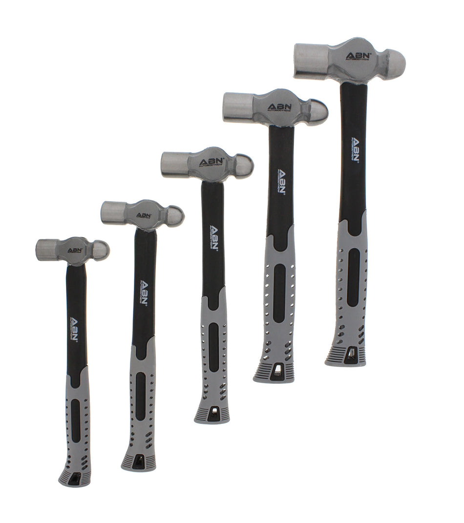 ABN Ball Pein Hammer 5pc Set – 8 to 32 oz Ounce Fiberglass Hammers