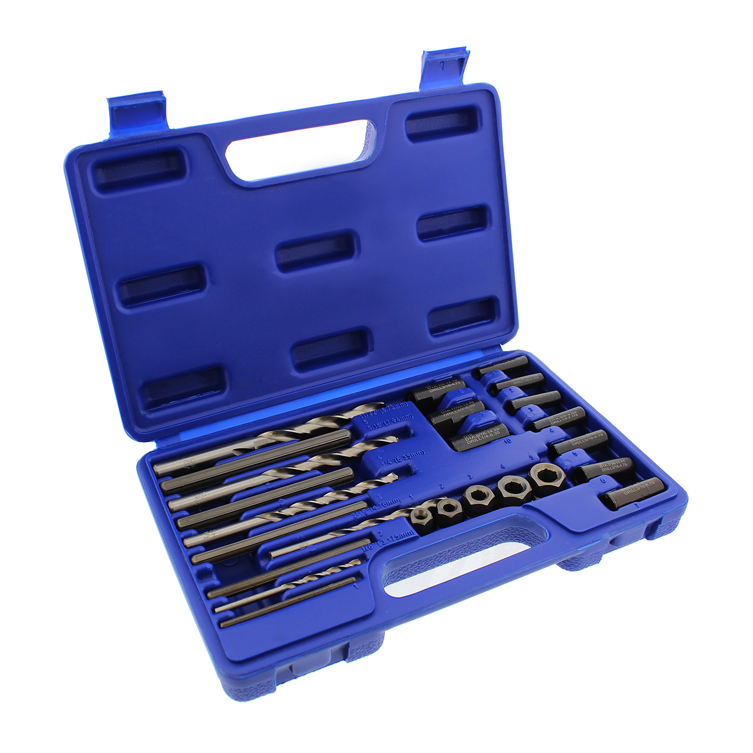 Screw Extractor 25 pc Remover Set – Screw Bolt Nut Extraction Tool Kit ...