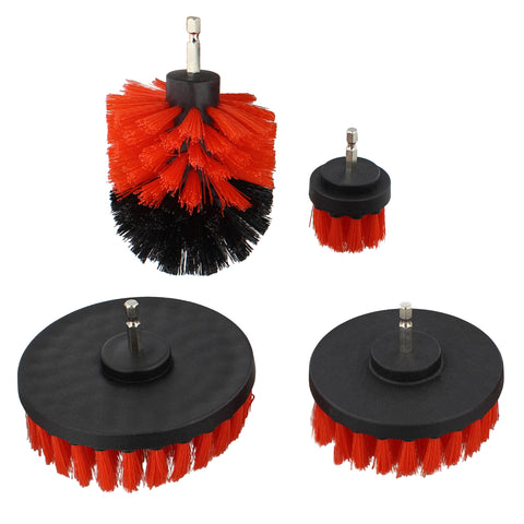 Power Scrubber Drill Brush Attachment 3 Piece Set for 1/4in Drive ABN